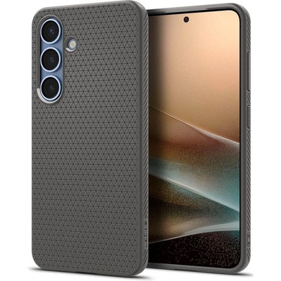 Spigen Противоударен Силиконов Калъф за Samsung S25 Plus, Spigen Liquid Air Case, Сив (ACS08980)