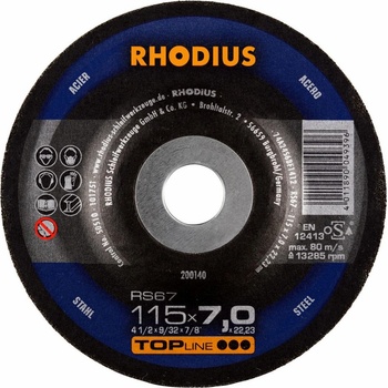 Rhodius Brusný kotouč 115 x 7,0 x 22,23 mm 200140