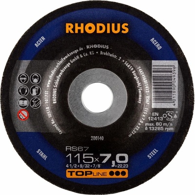 Rhodius Brusný kotouč 115 x 7,0 x 22,23 mm 200140