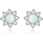 Silenti Jewelry Сребърни обеци "Топлина" - Тъмен
