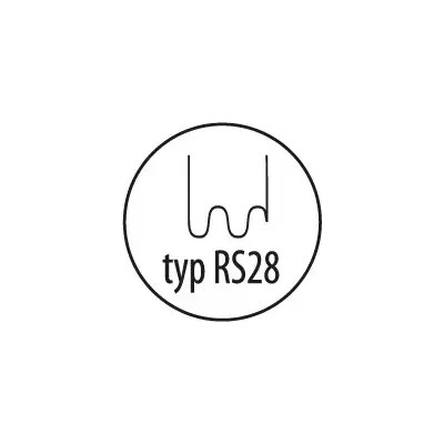 Sponky na plasty typ RS28, 0.8 mm, veľká vlna, 100 ks