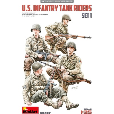 MiniArt U.S. Infantry Tank Riders Set 1 4 fig. 1:35