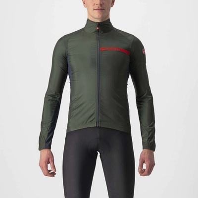 Castelli Squadra Stretch Jacket Military-Green/Dark-Gray
