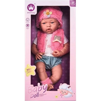 Wandalong Кукла-бебе Wandalong Baby Doll - С розов тоалет, 41 cm (2312O1015)