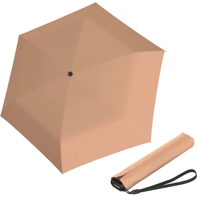 Knirps US.050 ultra light slim manual peach lehký dámský skládací plochý deštník