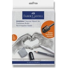 Faber-Castell Umělecká sada Goldfaber Charcoal Sketch set sada 8 kusů