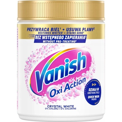 Vanish Oxi Action White odstraňovač škvŕn prášok 470 g