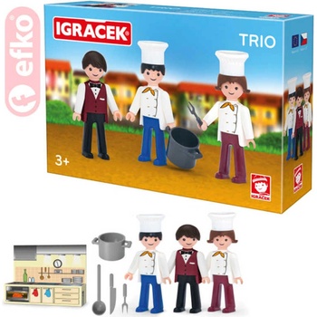 EFKO Igráček TRIO Vaříme Kuchař kuchařka číšník
