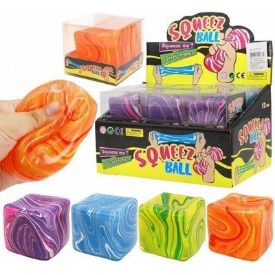 Squishy Mačkací antistresová kostka Squeeze Ball