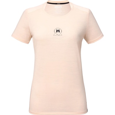 Millet Дамска тениска Millet Women's Ubic Wool T-Shirt S/S T-shirt - Vanilla Cream (916-7416-0114)
