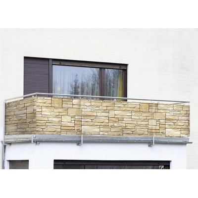 Maximex Balkonový potah s ozdobným kamenným motivem, 500 x 85 cm