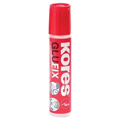 Kores Лепило със смазващ накрайник, 30 ml, KORES "Glufix" 20237 (20237)