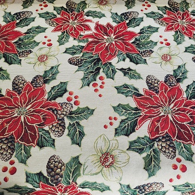 Gobelínová látka VIANOČNÉ RUŽE šírka 280 cm