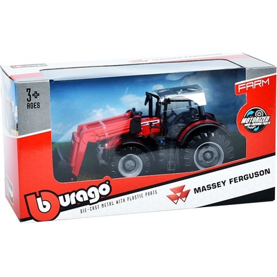 Bburago Massey Ferguson 8740S Traktor s nakladačem 1:50