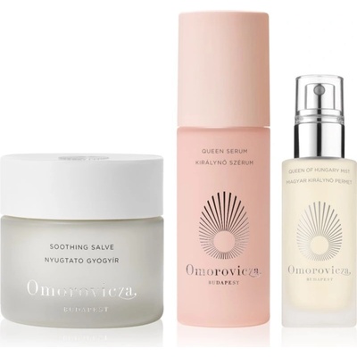 Omorovicza Hydrating Sensitive Skin Booster omlazující pleťové sérum 30 ml + zklidňující mast na pleť 50 ml + osvěžující mlha na obličej 100 ml