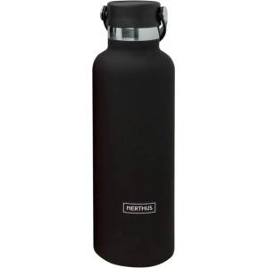 Nerthus 0, 75 л черна двустенна спортна бутилка с дръжка от Nerthus (VBFIH720)