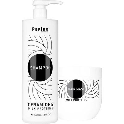 Papino Cosmetics Комплект млечни протеини Papino Cosmetics Milk Protein Shampoo & Mask