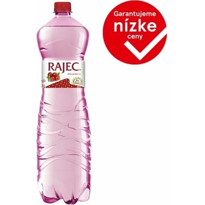 Rajec Pramenitá voda brusnica jemne sýtená 1,5 l