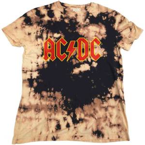 AC/DC Logo Wash Dip Dye Tan And Black M Риза (ACDCTS91MDD02)