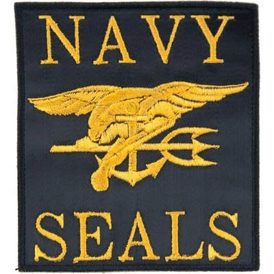 Nášivka: NAVY SEALS s nápisem černá | žlutá