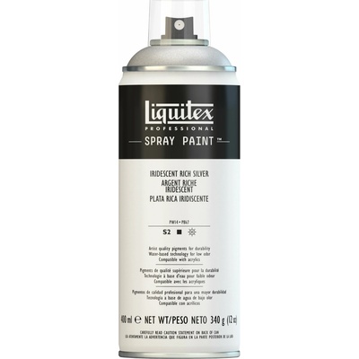 Liquitex farba v spreji 400 ml strieborná