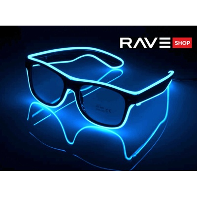 RAVEON Svítící brýle Wayfarer style | Modré – Zboží Dáma