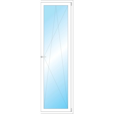 OKNA HNED Plastové okno 64x210 cm (640x2100 mm) bílé otevíravé a sklopné pravé