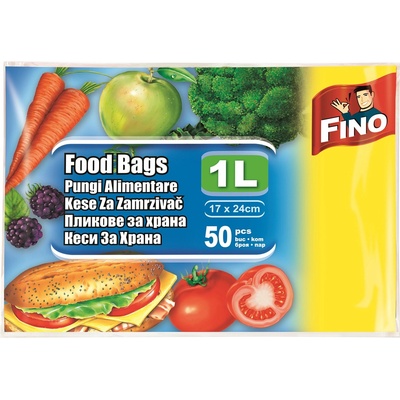 Fino пликове за храна, 50бр, 17х24см, 1 литър