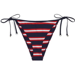 Tommy Hilfiger Бикини Tommy Hilfiger Women's Tie Side Bikini Bottoms - Navy Stripe