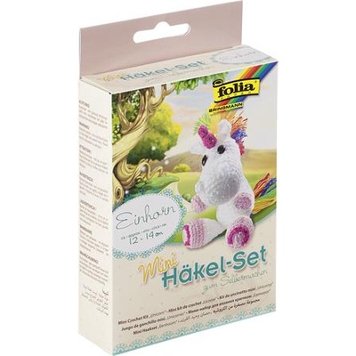 folia Комплект за мини плетене на една кука, folia, Еднорог" 23910 (23910)