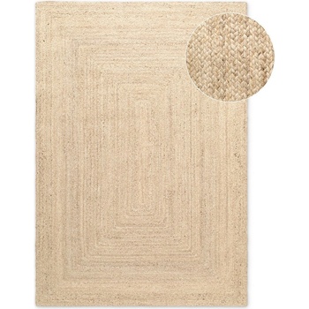 Hanse Home Двустранен ръчно изработен ютен килим в светло естествен цвят 60x90 cm Sharmila Natural White - Hanse Home (106222-60x90)