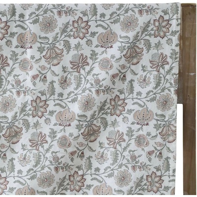 Chic Antique Krémový bavlna obrus s kvetmi Aix Wild Flowers 140x240 cm