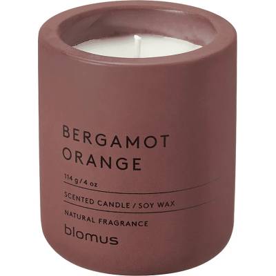 Blomus (Германия) Ароматна свещ BLOMUS FRAGA с аромат Bergamot Orange - Ø6.5 х 8 см - цвят кафяв (BLOMUS 69051)
