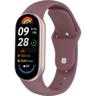 VSECHNONAMOBIL 115541 BUTTERFLY Vyměnitelný řemínek pro Xiaomi Smart Band 10 / 9 / 8 fialový