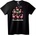 NOONEBRAND Тениска Коледно Фламинго - 2XL, Black