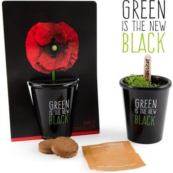 Image 1 of Radis et Capucine Черна саксия Мак (034142)