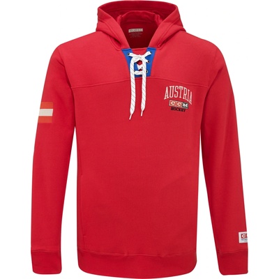 mikina CCM FLAG Hoodie TEAM AUSTRIA red