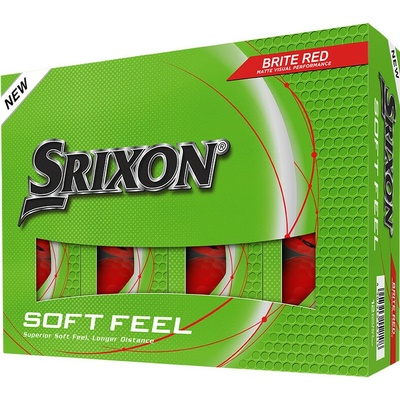 Srixon Soft Feel Golf Balls 2025 red červená – Hledejceny.cz