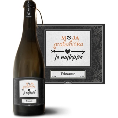 Sablio Moja prababka je najlepšia Prosecco biele suché šumivé víno 10,5 % 0,75 l (holá fľaša)