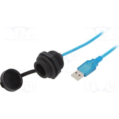 Encitech 1310-1037-04 USB 2.0, with protective cover, USB A socket, USB A plug