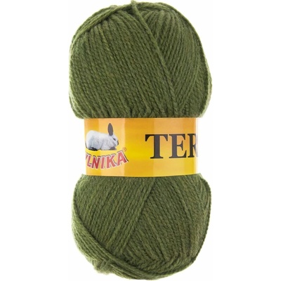 Pletací příze Vlnika TERA 029 tmavě hnědá, klasická, 100g/310m