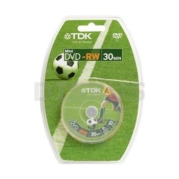 TDK DVD-RW 1,4GB 1-2x, cakebox, 10ks (t19488)