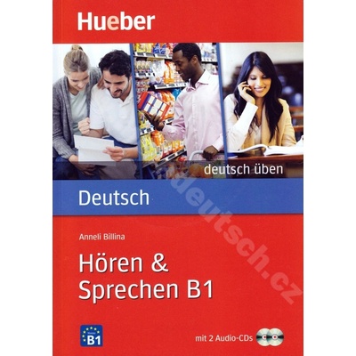 Hören + Sprechen B1 rad Deutsch üben cvičebnica nemčiny + 2 CD