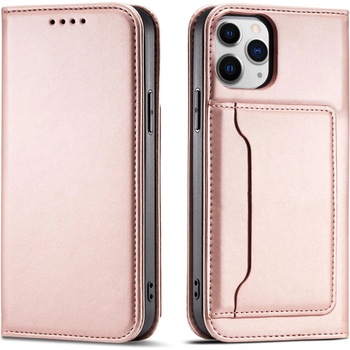 HQWear Калъф с отделение за карти Magnet Card Case за iPhone 12 Pro Max, розов (KXG0031264)