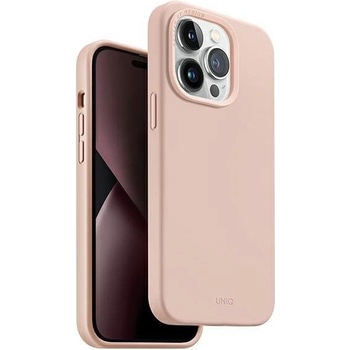 Uniq Кейс Uniq Lino Hue за iPhone 14 Pro 6.1"", съвместим с MagSafe, розов (Uni000770-0)