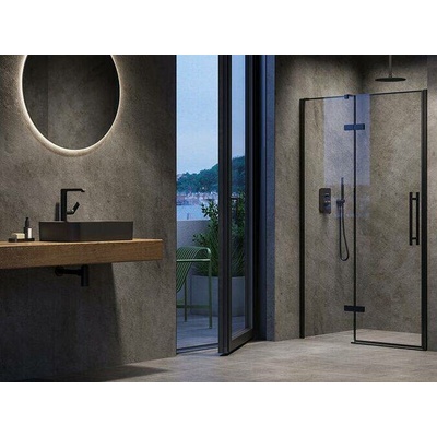 Ravak Cool sprchové dveře COSD2, 120x195 cm, černá, sklo transparent X0VVGC300Z1