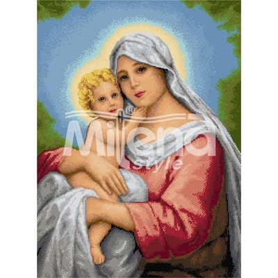 Milena Style Майчин благослов - гоблен със схема конци dmc 1: 1