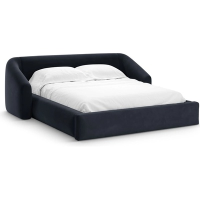 Cosmopolitan Design Тъмносиньо двойно легло 180x200 cm тапицирано с място за съхранение с включена подматрачна рамка Campi - Cosmopolitan Design (COS_BF180_51_F1_CAMPI4)