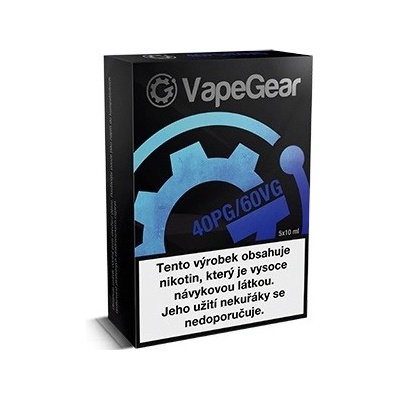 VapeGear nikotinový booster 20mg 5x10ml PG40/VG60