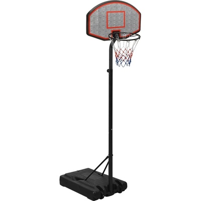 vidaXL Баскетболна стойка черна 237-307 см полиетилен (93653)